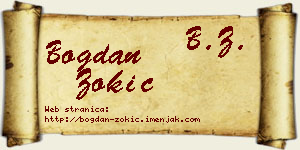 Bogdan Zokić vizit kartica
